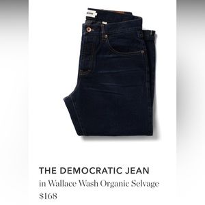 Taylor Stitch Democratic Jeans in Wallace Wash Organic Selvage